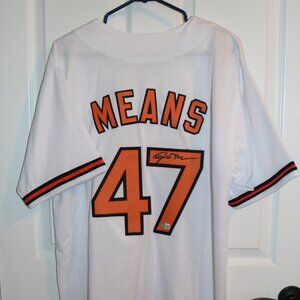 John Means Signed Jersey